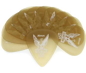 CLAYTON US80/12 - Набор медиаторов ~ Серия Clayton ultem gold CLAYTON US80/12 - Набор медиаторов ~ Серия Clayton ultem gold