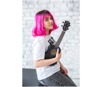 VESTON UKULELE KUS 15 BK - Укулеле сопрано ~ Серия Veston color VESTON UKULELE KUS 15 BK - Укулеле сопрано ~ Серия Veston color