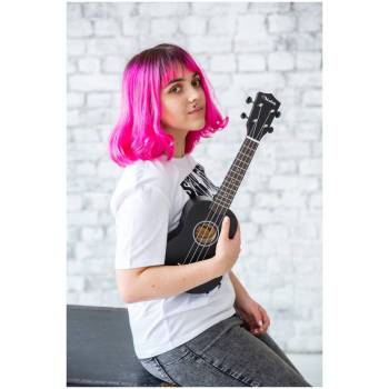 VESTON UKULELE KUS 15 BK - Укулеле сопрано ~ Серия Veston color