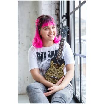 VESTON UKULELE KUS 25 OWL - Укулеле сопрано ~ Серия Veston color