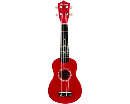 TERRIS JUS-10 RD - Укулеле сопрано ~ Серия Terris wooden TERRIS JUS-10 RD - Укулеле сопрано ~ Серия Terris wooden