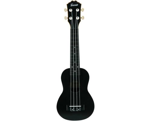 TERRIS PLUS 50 BK - Укулеле сопрано ~ Серия Terris plastic TERRIS PLUS 50 BK - Укулеле сопрано ~ Серия Terris plastic