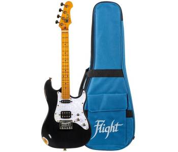 FLIGHT Pathfinder Tenor BK Relic - Электроукулеле тенор ~ Серия Flight rock