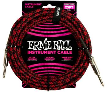 ERNIE BALL 6398, 7.62м - Инструментальный кабель