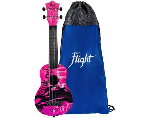 FLIGHT ULTRA S-40 Pink Rules - Укулеле сопрано ~ Серия Flight ultra