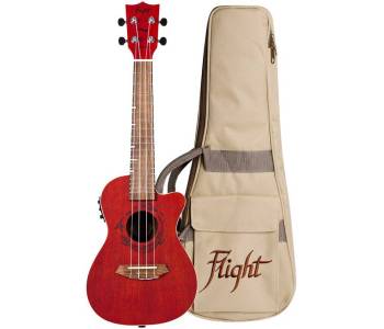 FLIGHT DUC380 CEQ CORAL - Укулеле концерт ~ Серия Flight gemstone FLIGHT DUC380 CEQ CORAL - Укулеле концерт ~ Серия Flight gemstone