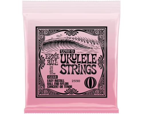 ERNIE BALL 2330 Ball end Clear Nylon Wound G - Струны для укулеле