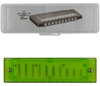BEE DF10A-3 GREEN - Губная гармоника диатоническая BEE DF10A-3 GREEN - Губная гармоника диатоническая