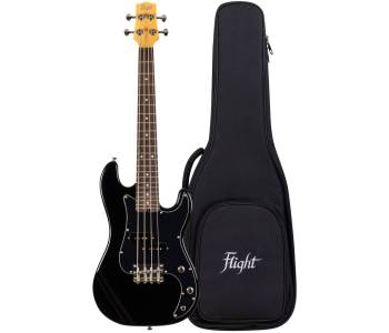 FLIGHT Mini Bass Lite BK - Бас-гитара уменьшенная ~ Серия Flight rock