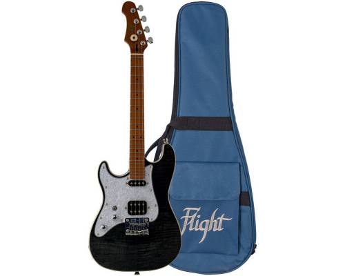 FLIGHT Pathfinder Tenor TBK LH - Электроукулеле тенор для левшей ~ Серия Flight rock