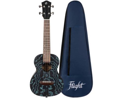 FLIGHT DUC400 Ash Blue - Укулеле концерт ~ Серия Flight supernatural