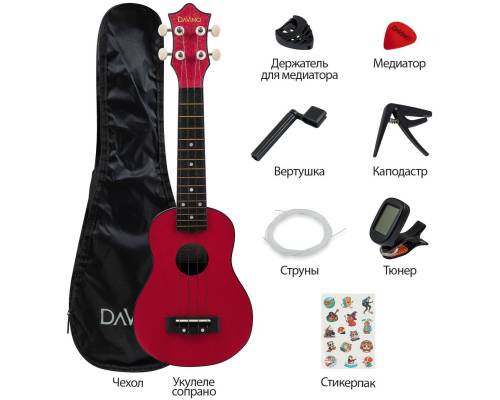 DAVINCI PINS-10BG PACK - Укулеле комплект DAVINCI PINS-10BG PACK - Укулеле комплект