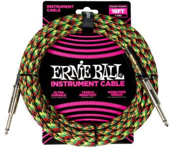 ERNIE BALL 6482, 5.49м - Инструментальный кабель