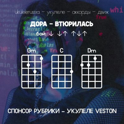 ВТЮРИЛАСЬ - Аккорды для укулеле - ДОРА