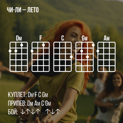 ЧИ-ЛИ - ЛЕТО - Аккорды для укулеле